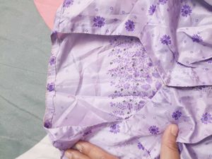 Purple Floral Printed Blouse