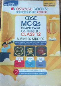 Oswaal Books CBSE MCQs Class 12 Business Studies