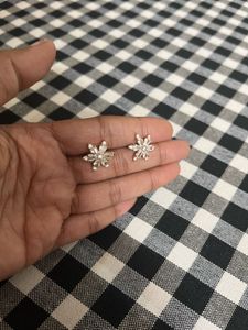 Sparkling Flower Stud Earrings
