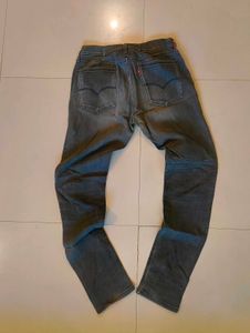 BLACK CHARCOAL LEVI'S DENIM , WASHED FINISH