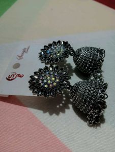 Antique Oxidized Jhumka Earrings ✨🙃😘