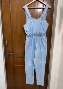 Light Wash Denim Jumpsuit