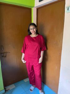 Maroon co ord Set with Pants