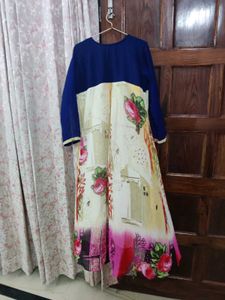Elegant Floral Print Kurta
