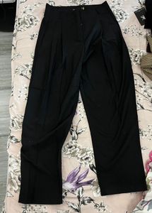Black Wide-Leg Trousers