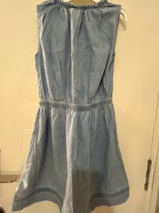Brand New Gap Sleeveless Denim Dress For 6-8yr