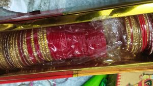 Beautiful Red & Gold Bangles Set
