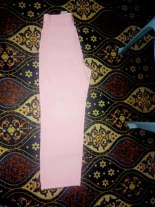 Pink High-Waisted denim jeans