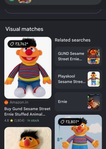 Gund Ernie Sesame Street Stuffed Toy