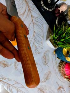 super sharp stainless steel Knife, wooden handle