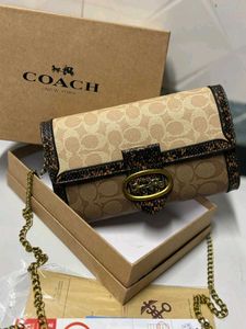 LATEST COACH  SLING CUM WALLET* WD BOX