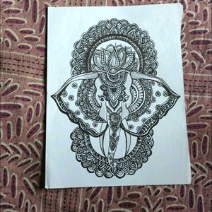 Ganeshji mandala art handmade🪷