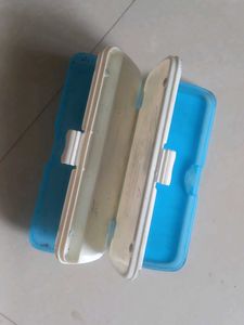 Blue Pencil Box with BMX Design