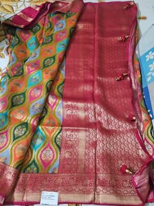 Vibrant Brocade kani Silk Saree