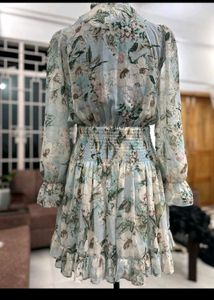 Chic Floral korean Mini Dress