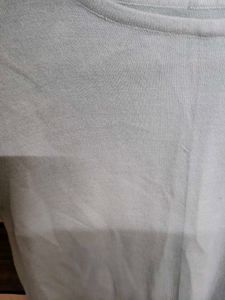 Light Blue Round Neck Short Sleeve T-Shirt