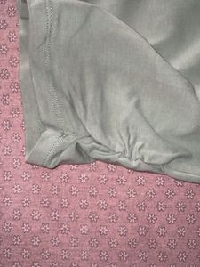 Soft Green Square Neck T-Shirt