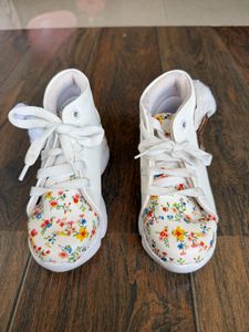 Cute Floral Toddler Sneakers
