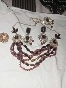 Exquisite Multi-Strand Beaded Jewelry Set
