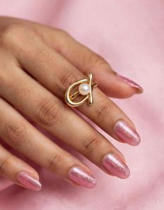 GOLD &amp; PEARL STATEMENT RING SET – 4 PIECES 🤍