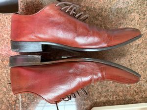 Louis Philippe Brown Leather Formal Shoes