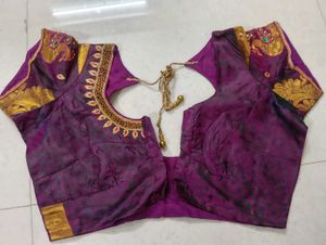 Royal Peacock Maggam Blouse
