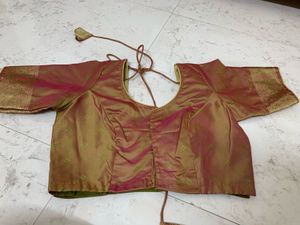 Elegant Silk Saree golden brown