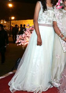 Discount Price- Pista color heavy Gown