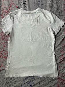 White T-Shirt with Black Stripes