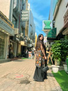 Elegant Floral Kurta Set with Dupatta