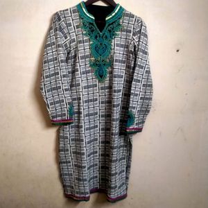 Warm Woollen Embroidered Suit(Women's)
