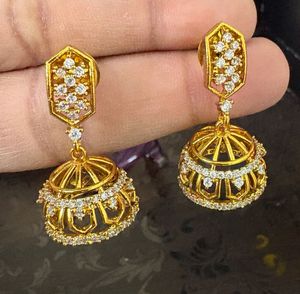 Elegant Gold Jhumka Earrings