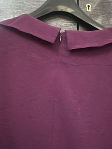 Stylish Purple Ruffled Top