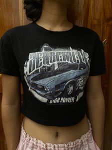 Graphic Print Cropped T-Shirt