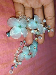 Charming Floral Hair Clips (Set of 2)