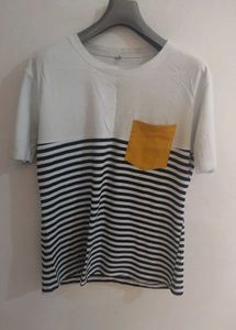 Striped Tee with Pocket