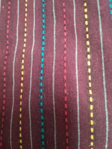 Elegant Maroon Striped Kurta by Anouk – Size XXL