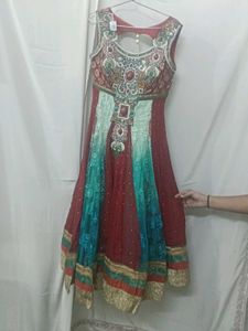 Beautifully Embellished anarkali suit