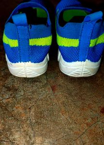 Blue &amp; Green Slip-On Shoes