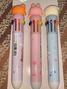 Multi Color 10 Different Color Pens For Girls Kids and Student Age Group 6-15 Years