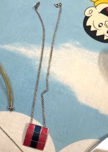 Set of 2 necklace,3 anklets,1 stone bracelate,2