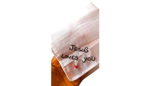 Hand Embroidered Christian Kerchief White New