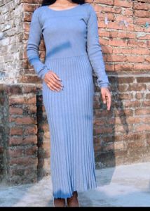 Chic Ribbed Knit Maxi Dress