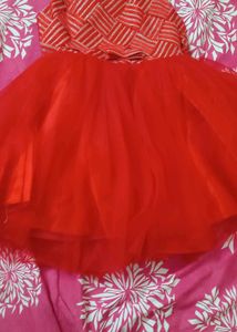 Grab Fast🔑Beautiful Red frock for baby Girl