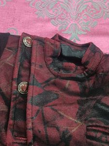 Boys Burgundy &amp; Black Party Blazer