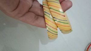 Vibrant Striped Bangles - Set of 2