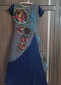 Designer Ethnic Gown with Unique Print