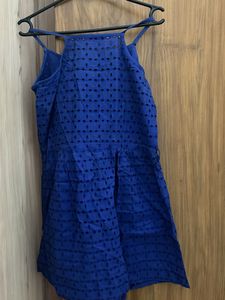Ginger Blue Eyelet Summer Dress