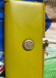 Shiny Yellow Clutch Wallet