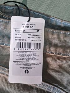 nwt shein men Ice cold colour jeans
